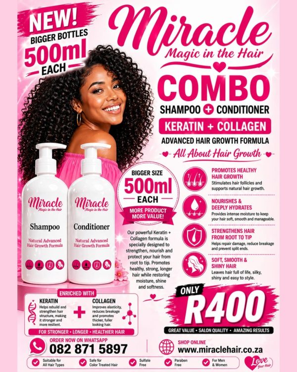 Shampoo + Conditioner Combo 500ml