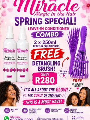 Leave In Conditioner Combo Free Detangling Brush